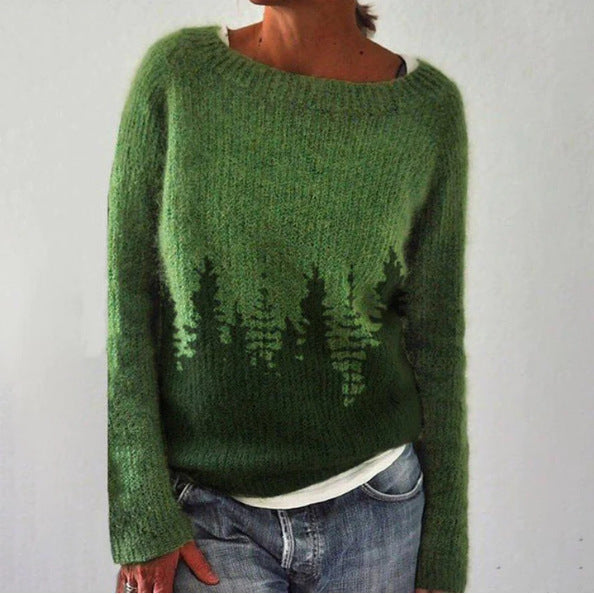 Dames winter gebreide trui | Casual 1