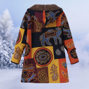 Dames winterjas met bloemenpatroon | Warm 9