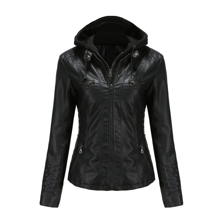 Dames winterjas met capuchon | rits 1