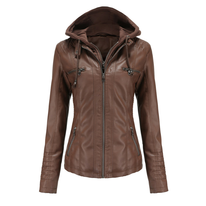 Dames winterjas met capuchon | rits 3