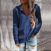 Dames wintertrui met rits | Capuchon 2