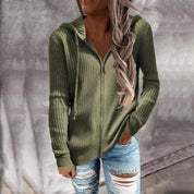 Dames wintertrui met rits | Capuchon 5