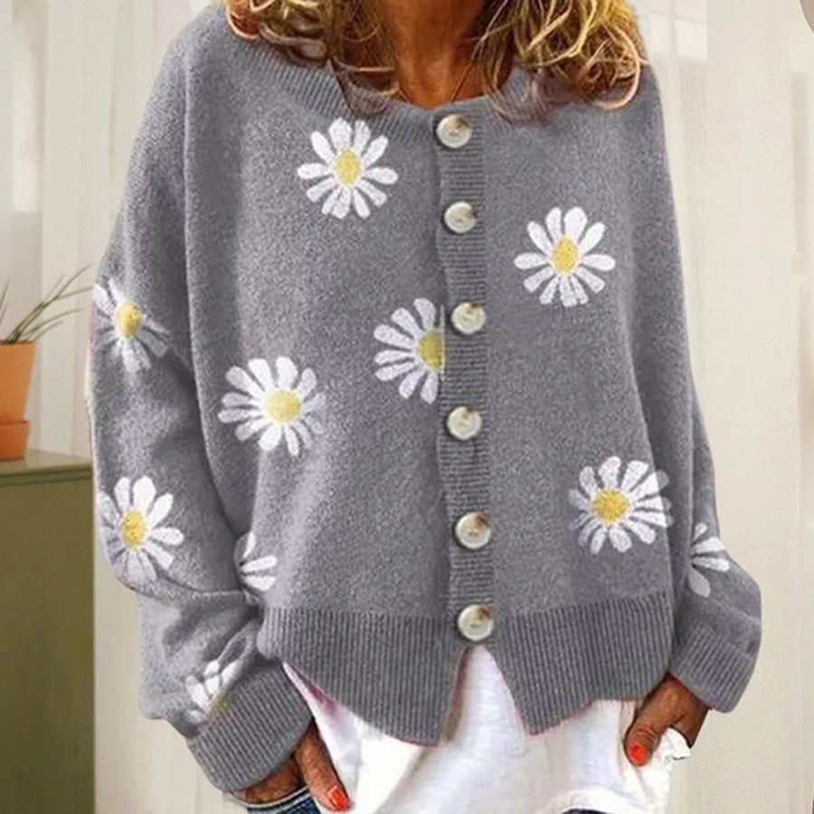 Damesvest met bloemenprint | Casual 1