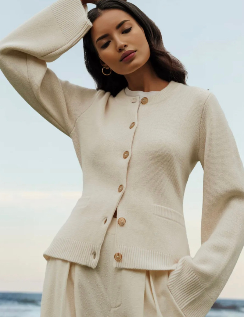 Damesvest met uitlopende mouwen | Casual 0