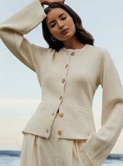 Damesvest met uitlopende mouwen | Casual 0