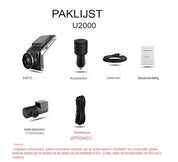 Dashcam 4K voor en achter | Nachtzicht en 24-uurs parkeermodus | DriveCam | F1.8-lens 2