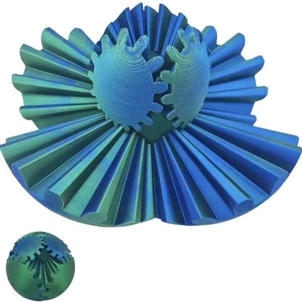 De Steampunk wervelende wonderfidget (Gear Ball) 1