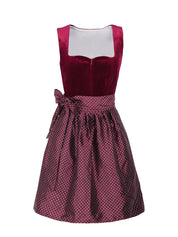 Dirndljurk Oktoberfest met schort en elegant lijfje voor dames 0