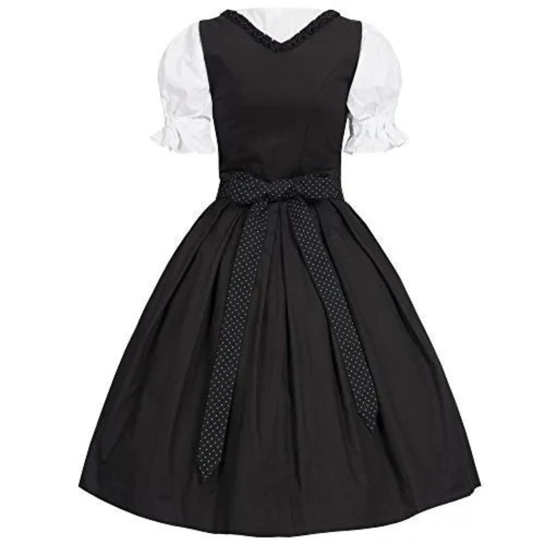 Dirndljurk met lijfje en blouse voor dames in traditionele klederdracht 1