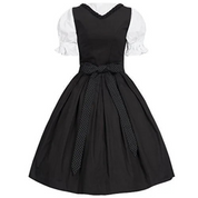 Dirndljurk met lijfje en blouse voor dames in traditionele klederdracht 1