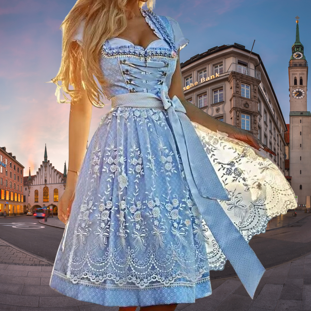 ELEGANCE | Premium dameskostuums met schort en blouse 0