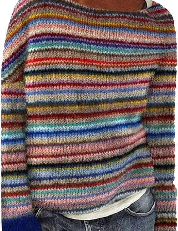 Elaine | Warme gebreide herfsttrui voor dames | Comfortabel 0