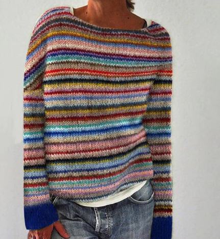 Elaine | Warme gebreide herfsttrui voor dames | Comfortabel 1