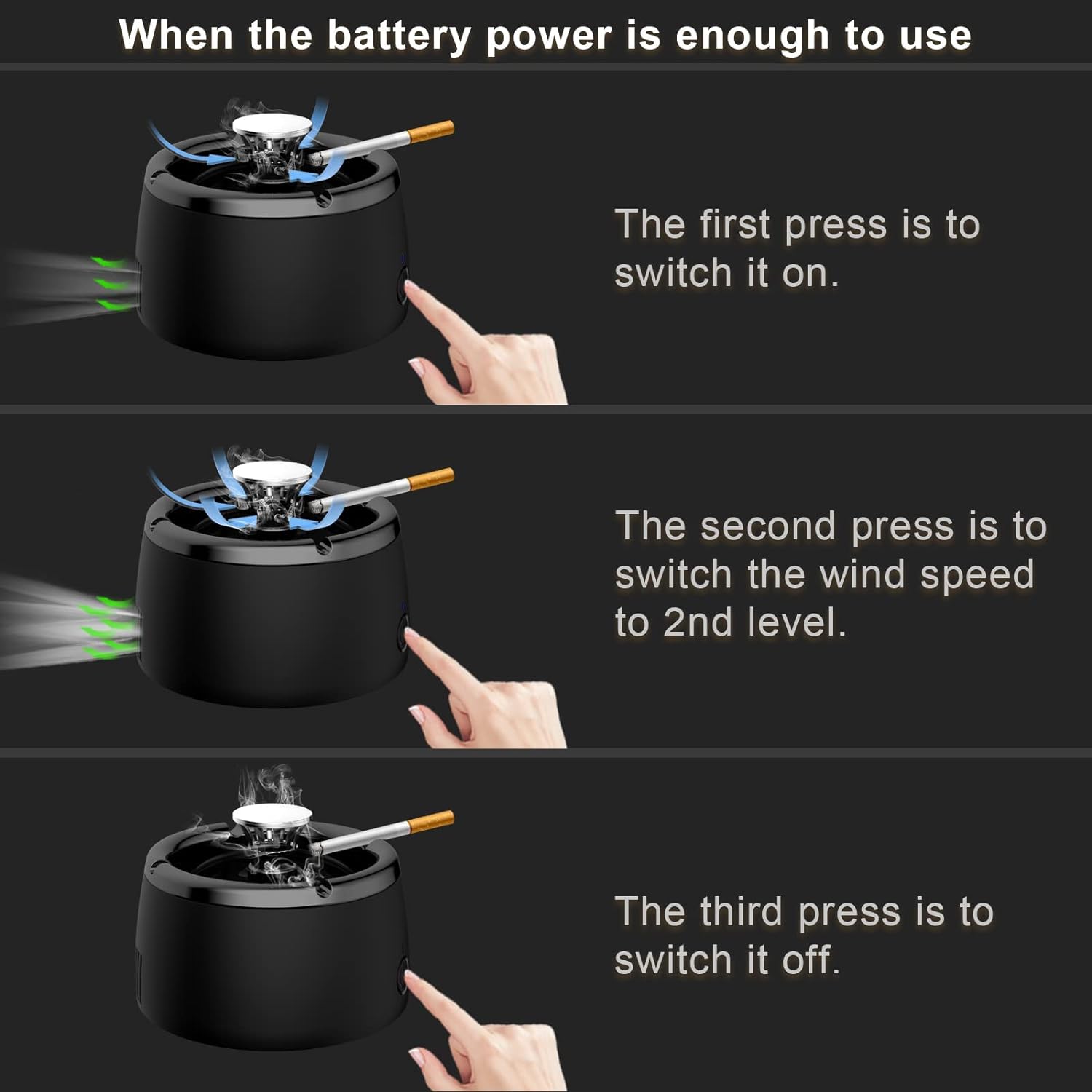 Elektrische rookloze asbak 2