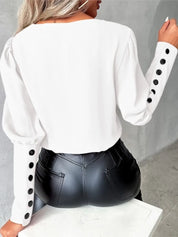 Parijs | Elegante Blouse met V hals