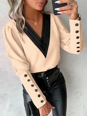 Parijs | Elegante Blouse met V hals