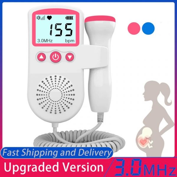 Foetale Doppler Hartslagmeter Thuis Zwangerschap Baby Foetale Hartslag Geluidsdetector 5