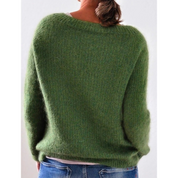Gebreide trui met lange mouwen voor dames | Warm 1