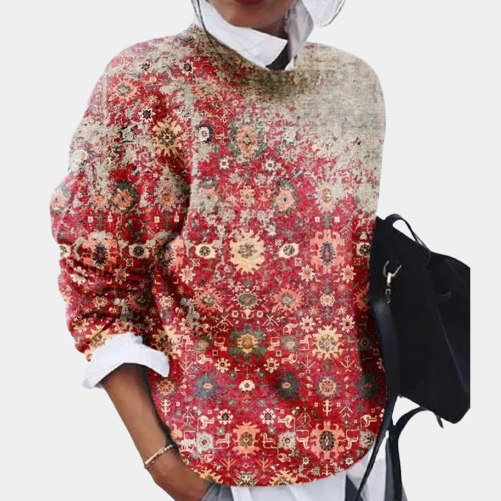 Gebreide trui met ronde hals voor dames | Casual 3