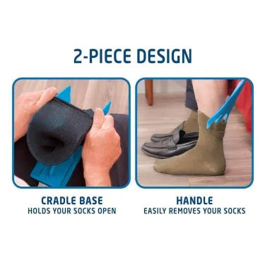 Gemakkelijk aan en uit te trekken compressiekousen hulpmiddelset 1