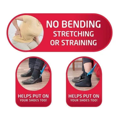 Gemakkelijk aan en uit te trekken compressiekousen hulpmiddelset 2