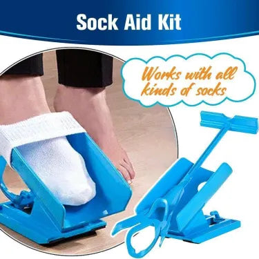 Gemakkelijk aan en uit te trekken compressiekousen hulpmiddelset 5