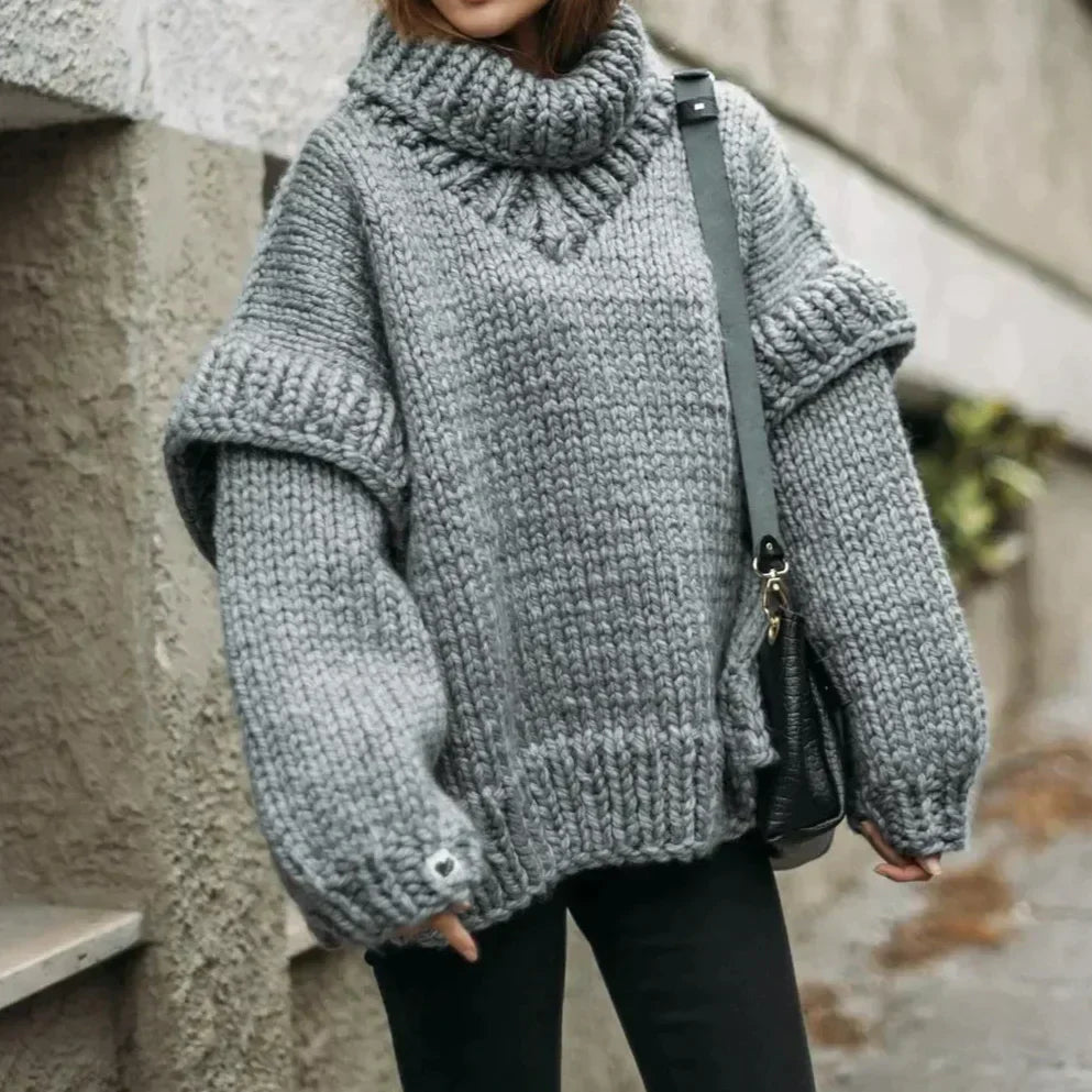 Gezellige oversized coltrui voor dames | Winter 0