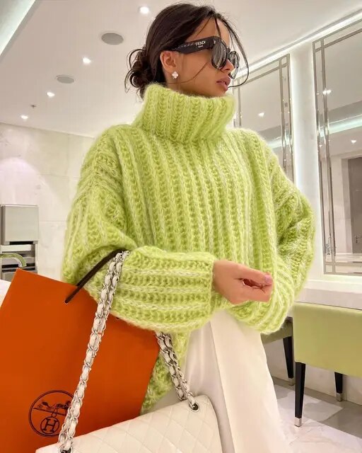 Grof gebreide coltrui voor dames | winter 2