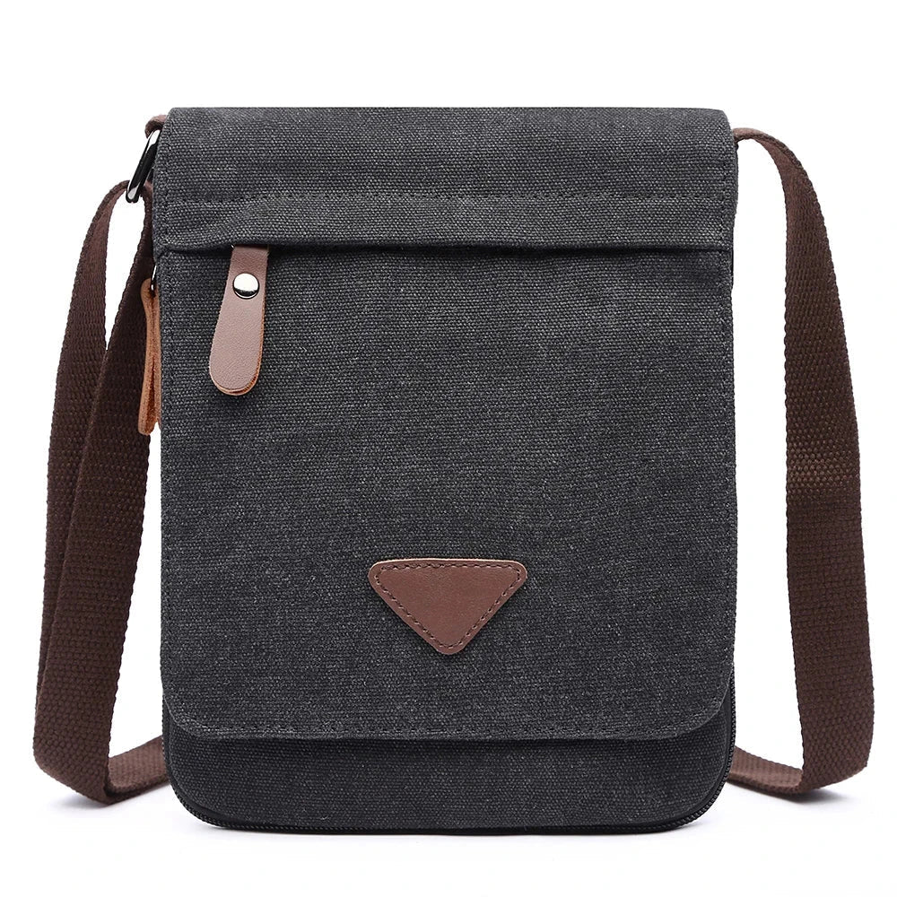 Joris | Retro Canvas Kleine Messenger Schoudertas