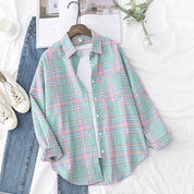 Steffy | Casual Geruite Blouse Dames