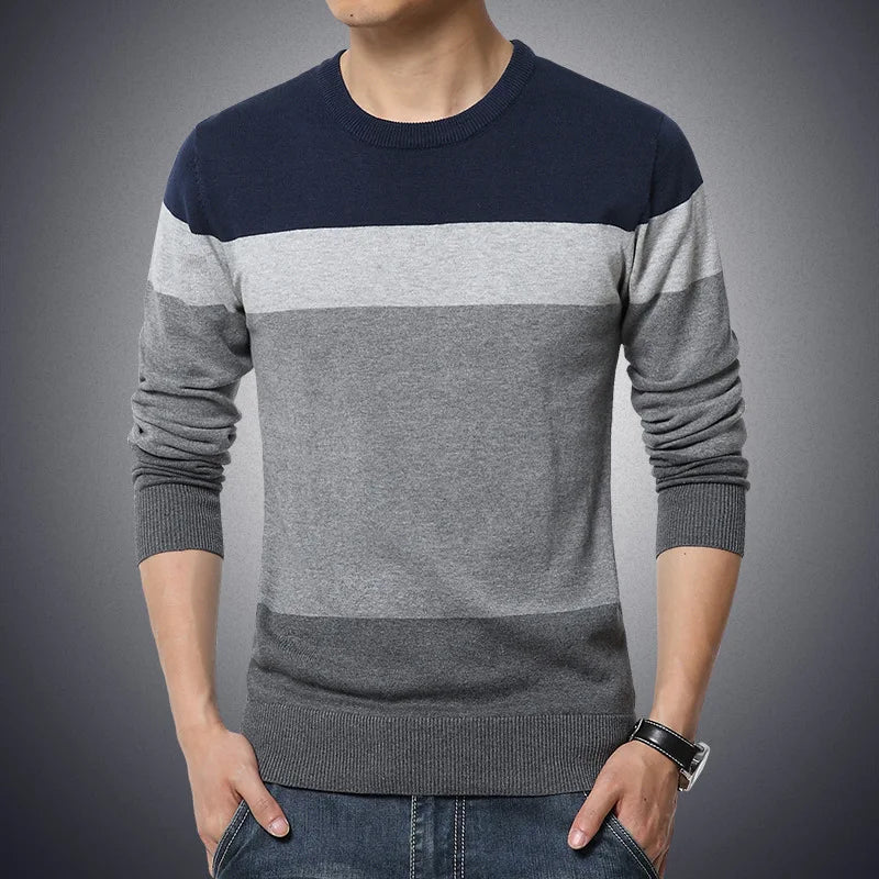 Dennis | Gestreepte Casual Heren Trui
