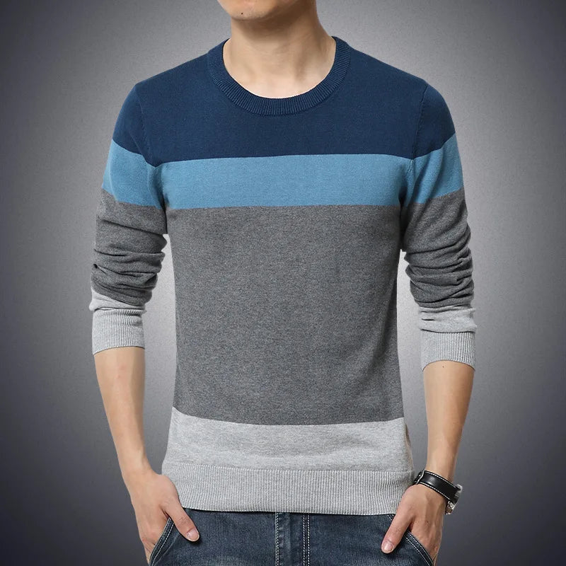 Dennis | Gestreepte Casual Heren Trui