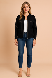 Hannah | Moderne blouse met rits 0
