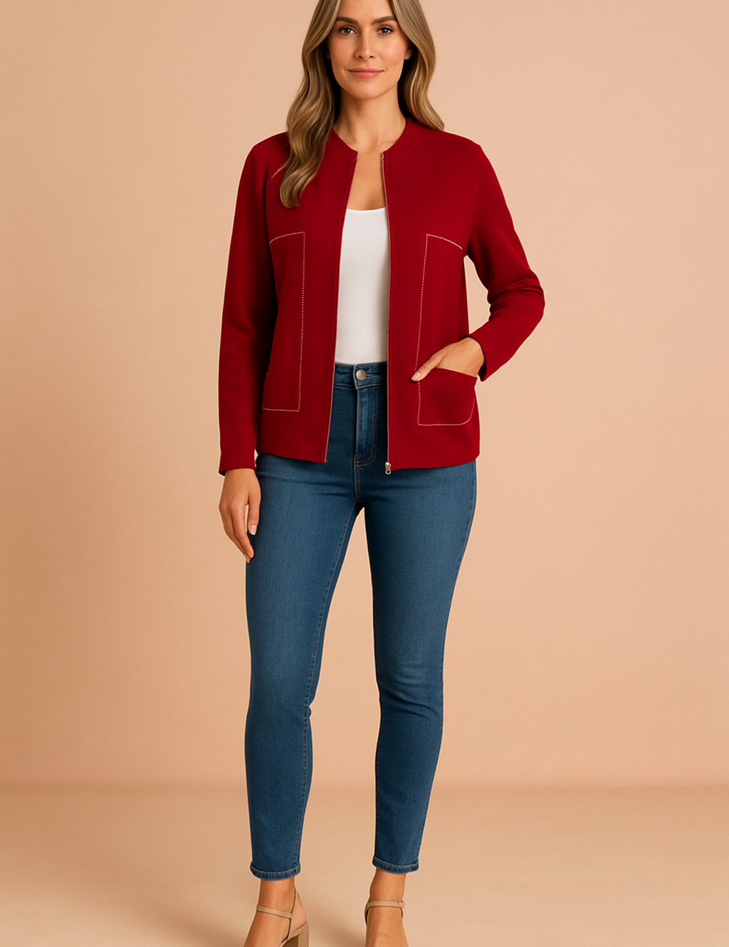 Hannah | Moderne blouse met rits 2