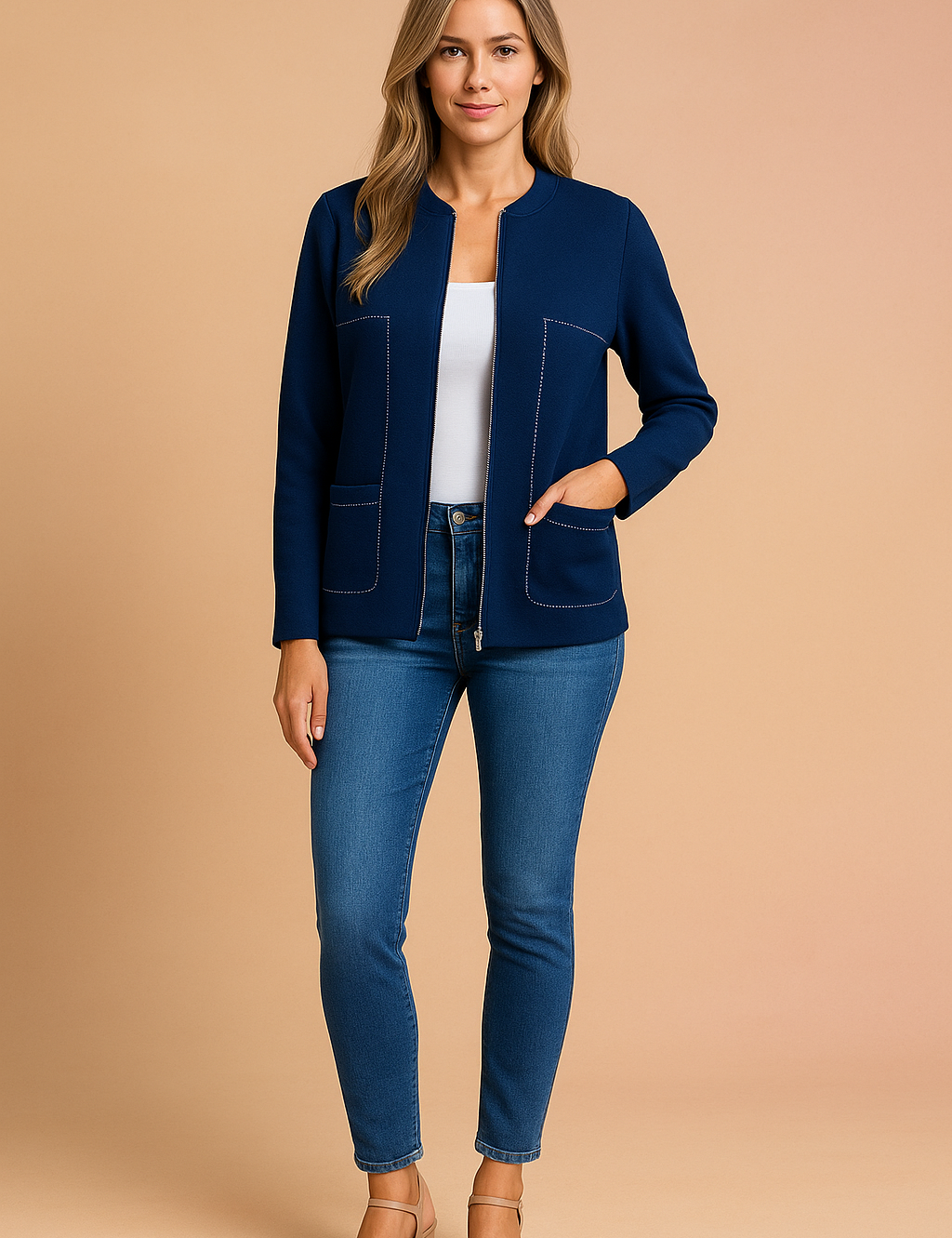 Hannah | Moderne blouse met rits 4