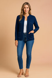 Hannah | Moderne blouse met rits 4