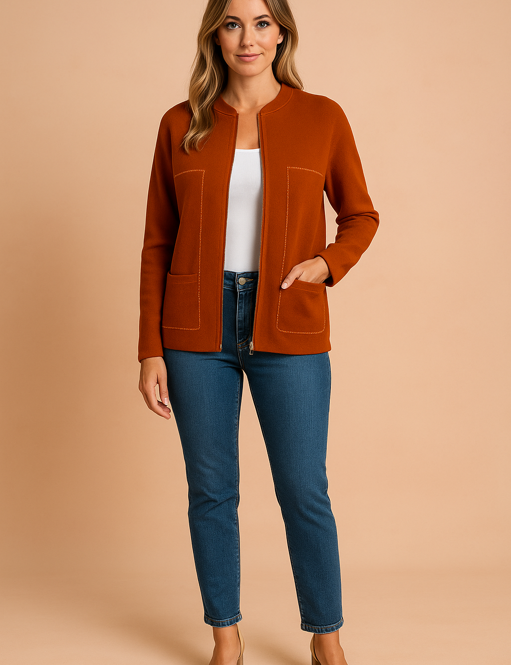Hannah | Moderne blouse met rits 5
