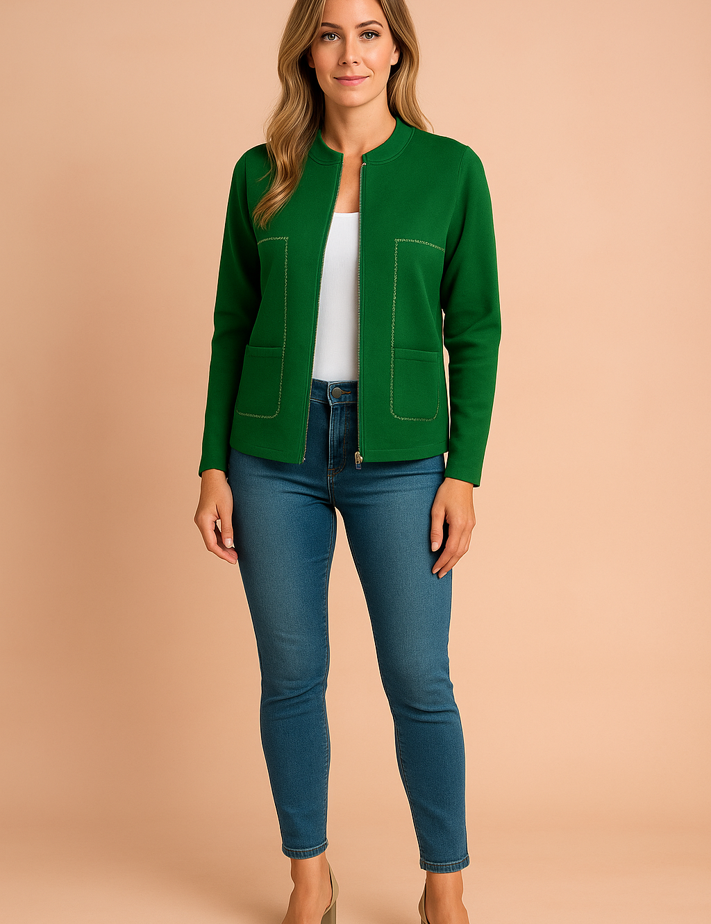 Hannah | Moderne blouse met rits 6