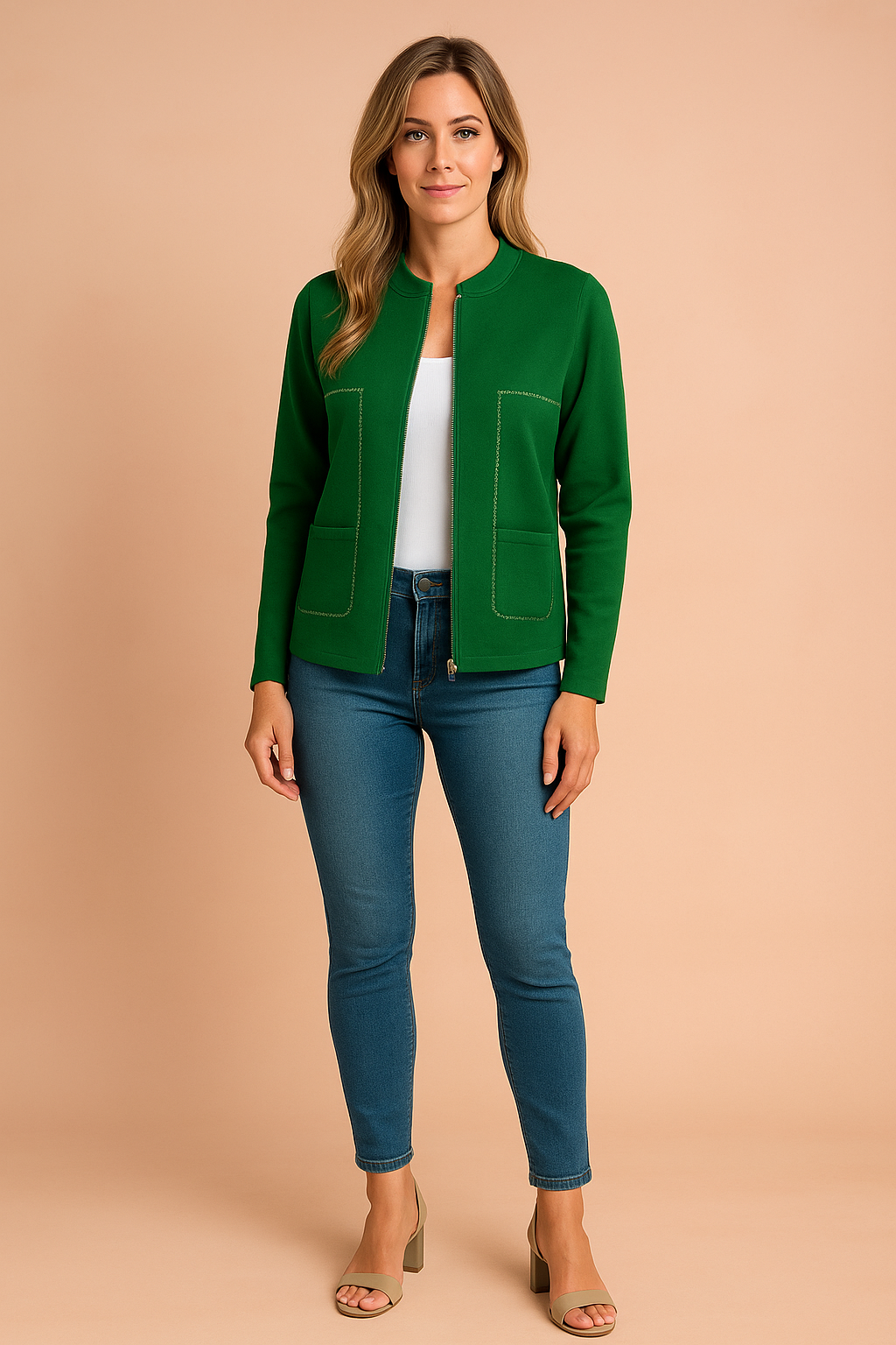 Hannah | Moderne blouse met rits 6
