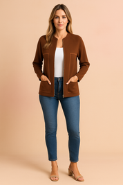 Hannah | Moderne blouse met rits 7