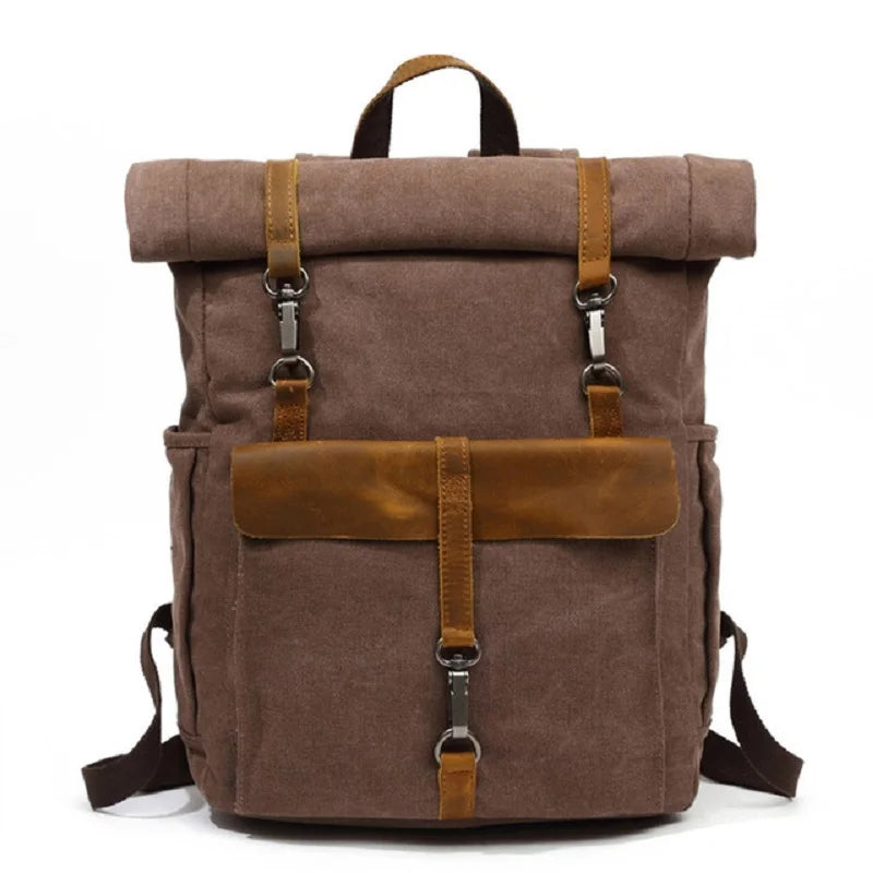 Benjamin | Grote Canvas Laptop Reistas Rugzak