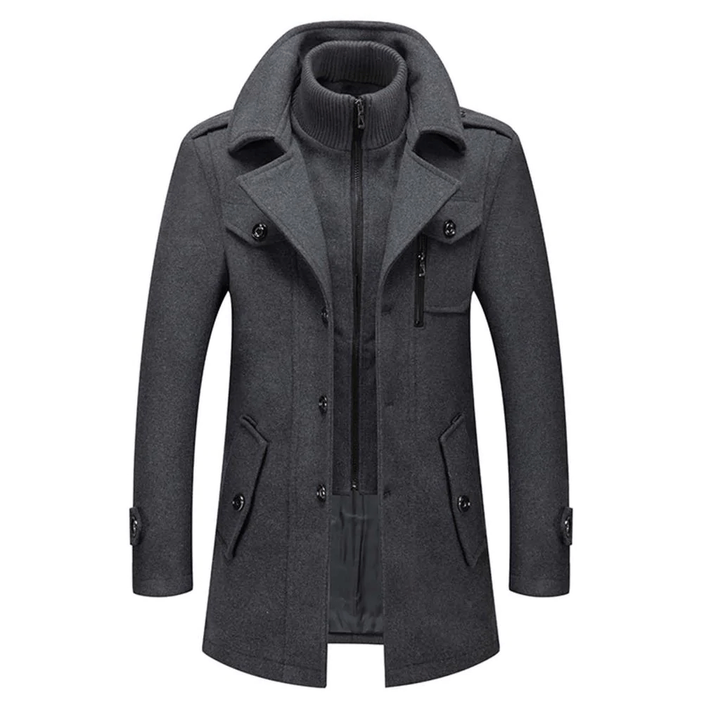 Abel | Warm en Elegant Tweedelige Winterjas voor Heren