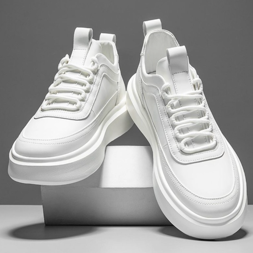 Max | Essentiële Witte Sneakers voor Heren - Stijlvol & Comfortabel