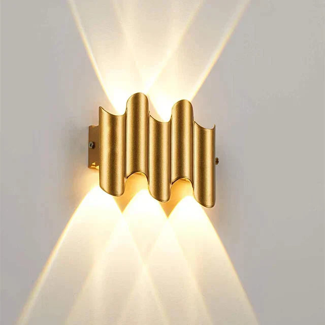Vegas Vibe Lamp | Moderne Golfpatroon Wandlamp