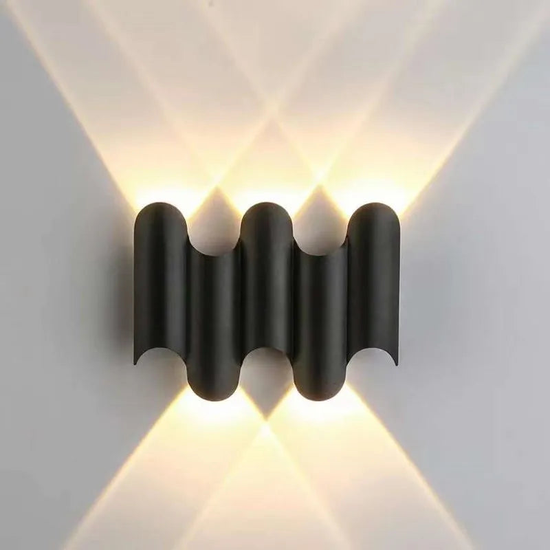 Vegas Vibe Lamp | Moderne Golfpatroon Wandlamp