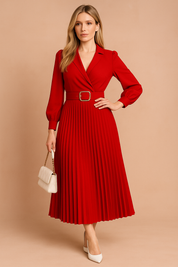 Isabela plus size elegante kniejurk in het voorjaar 1