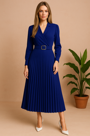 Isabela plus size elegante kniejurk in het voorjaar 3