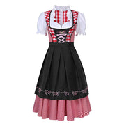 JANE | Oktoberfest Retro Geruite Dirndljurk 1