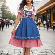 JANE | Oktoberfest Retro Geruite Dirndljurk 2