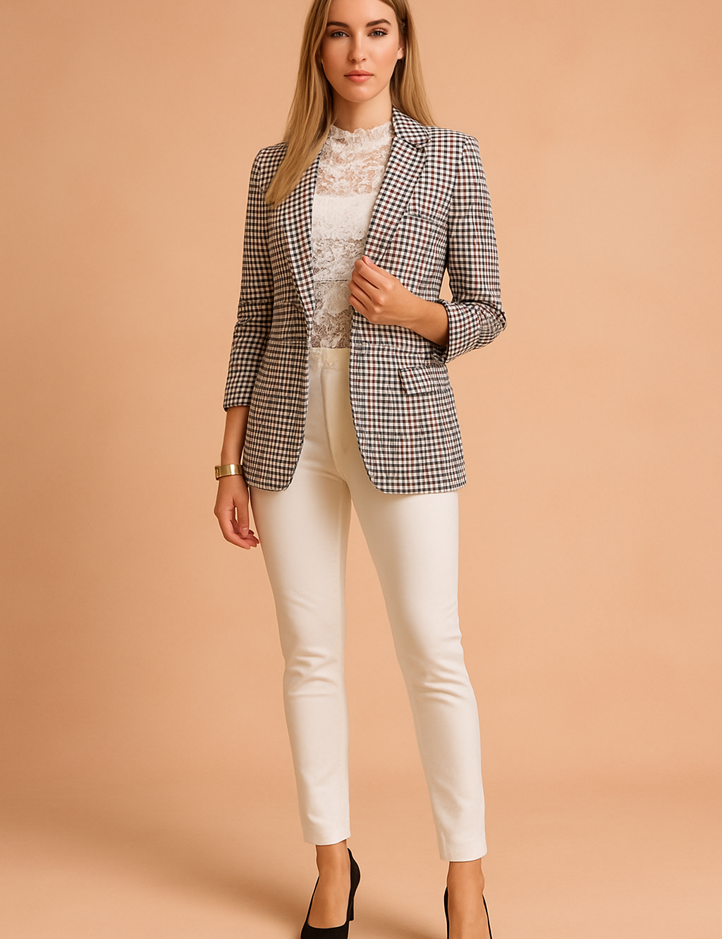 Jovie | Elegante damesjas met sjaalkraag 0